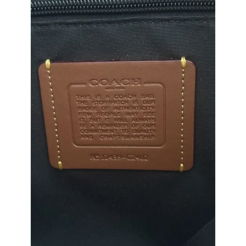 Coach Sullivan Signature Briefcase Charcoal Black NEW - Picture 4 of 8